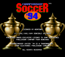 Play Championship Soccer ’94 Online